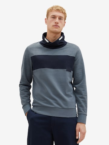 TOM TAILOR Sweatshirt i blå