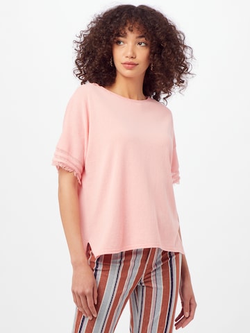 Pull-over UNITED COLORS OF BENETTON en rose : devant