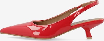 Bianco - Zapatos destalonado 'Kristin' en rojo: frente
