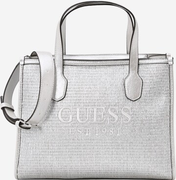 Cabas 'SILVANA 2' GUESS en argent : devant