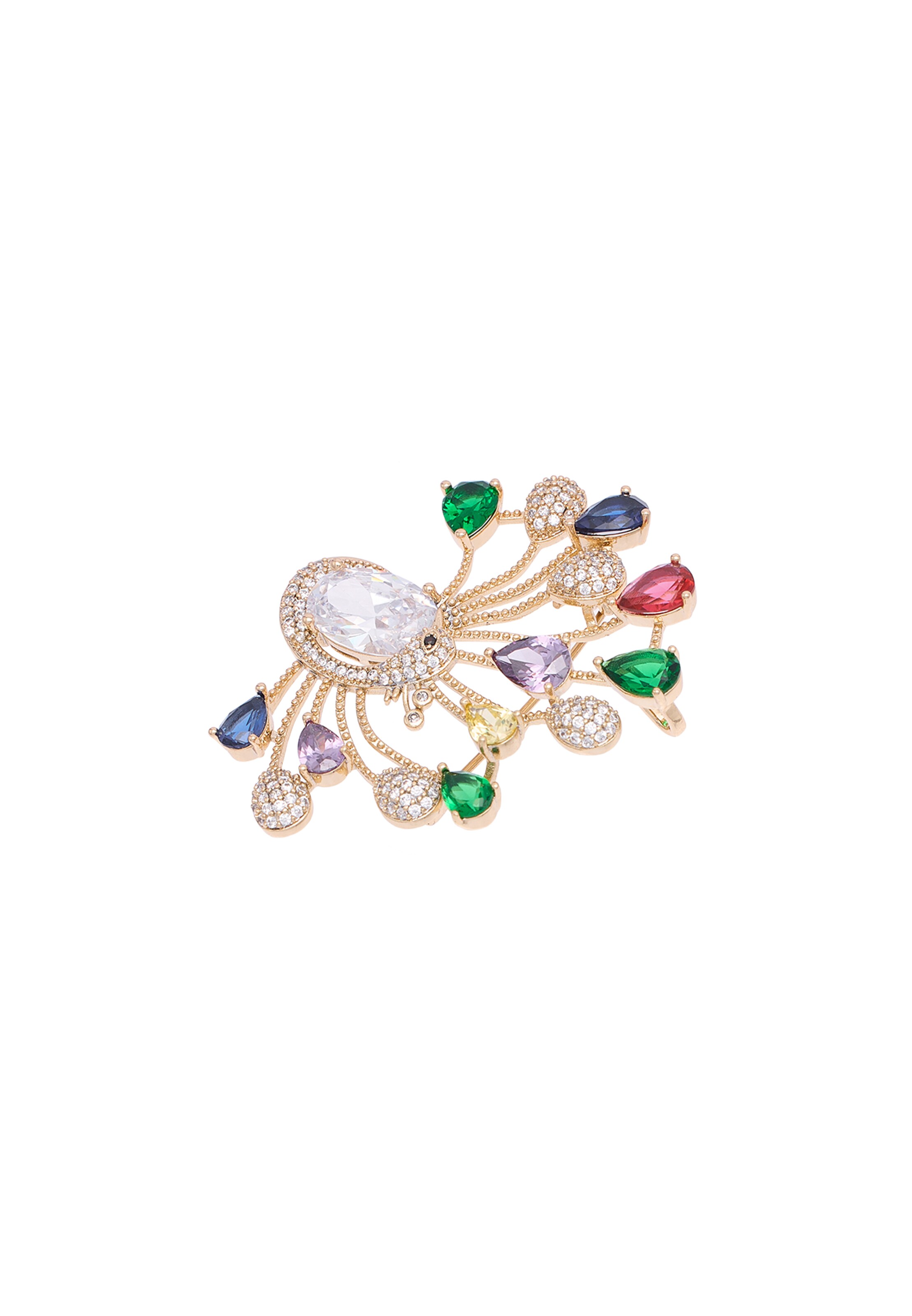 Broche usha BLACK LABEL en or