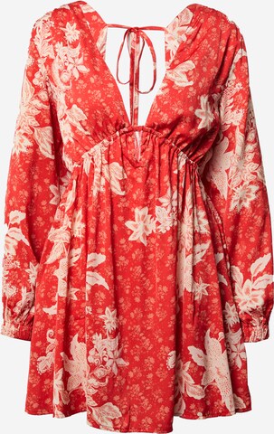 Free People Jurk 'SOLI' in Rood: voorkant