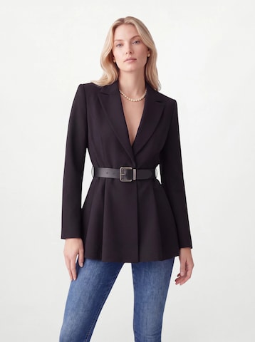 Hoermanseder - Blazer 'Peplum' en negro: frente