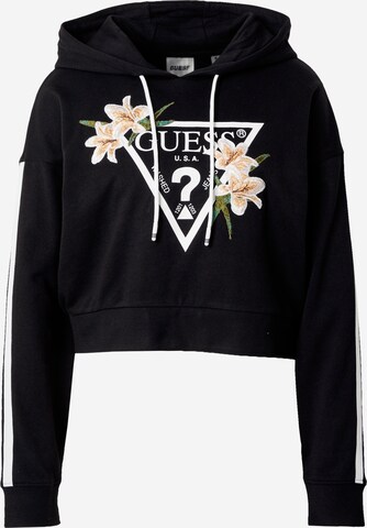 GUESS - Sweatshirt 'ZOEY' em preto: frente