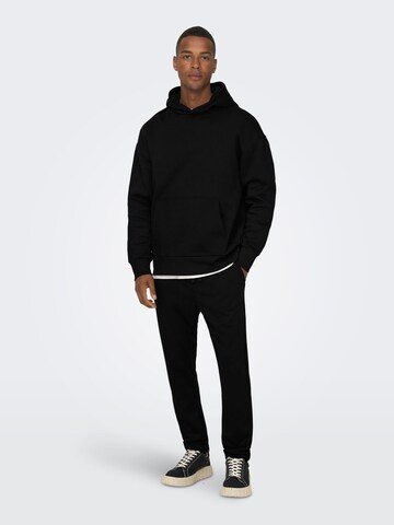 Only & Sons Slimfit Sweatshirt 'Dan' in Schwarz