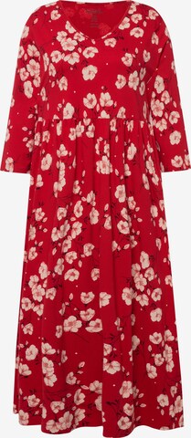 Ulla Popken Summer Dress in Red: front