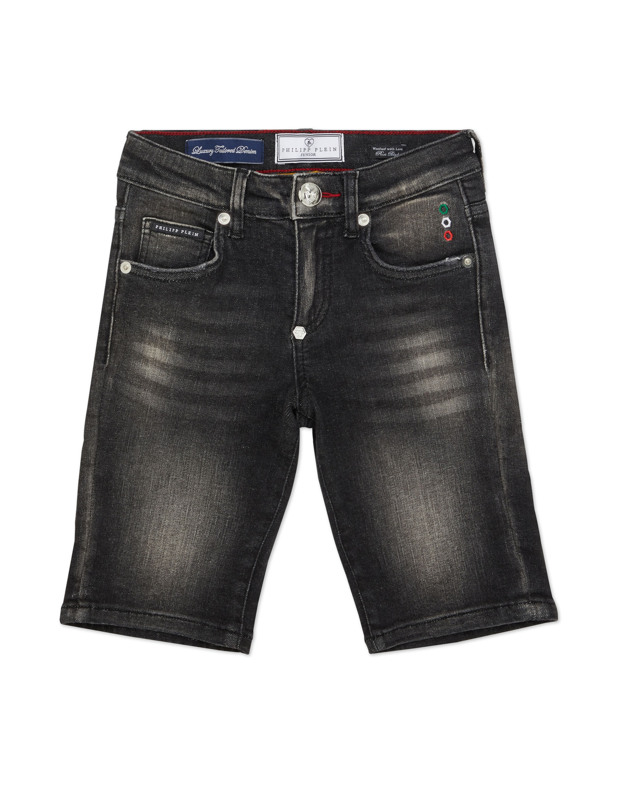 Philipp Plein - Regular Calças de ganga 'Mykonos' em preto: frente