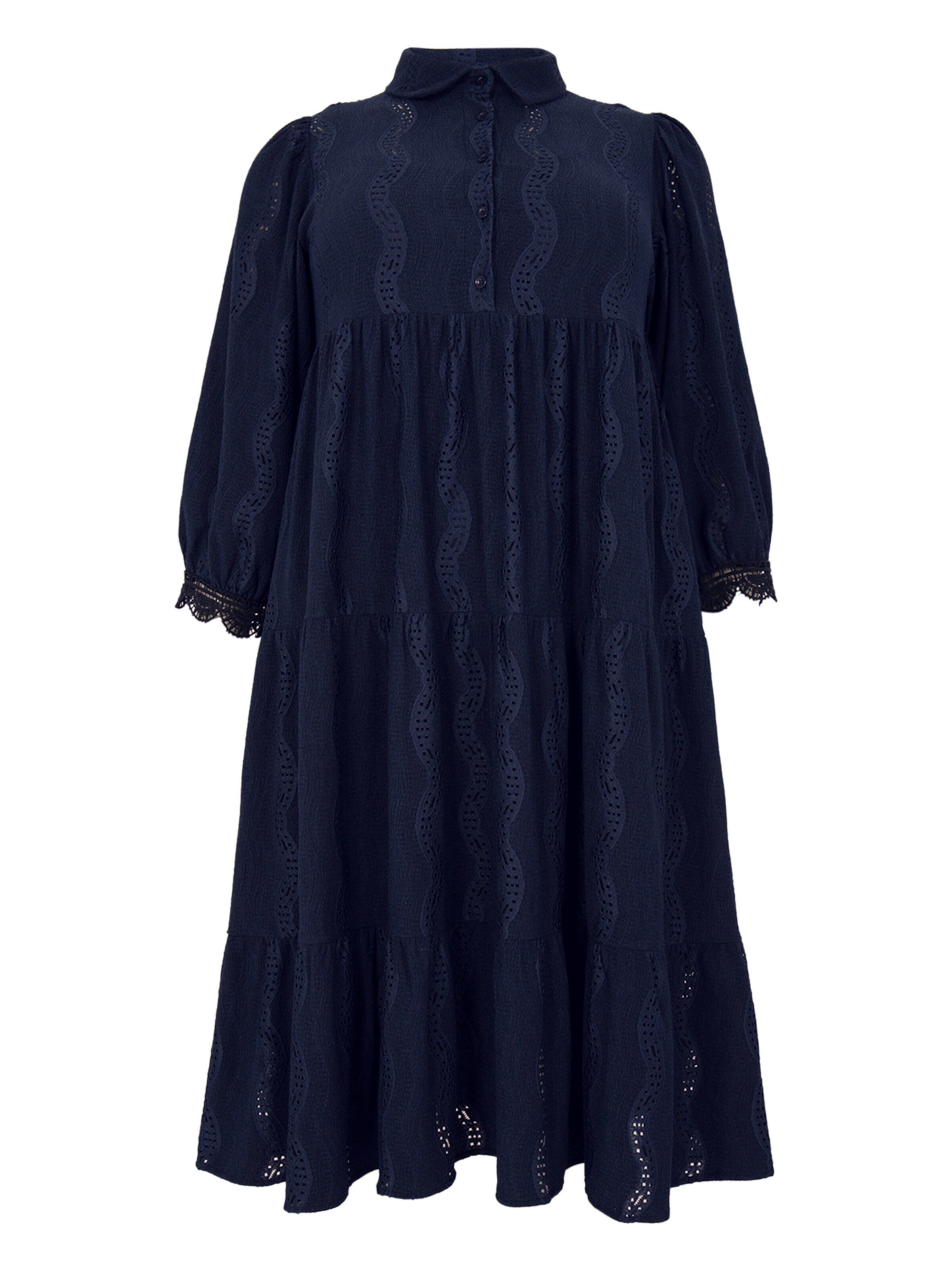 YOEK Blousejurk in Blauw: voorkant