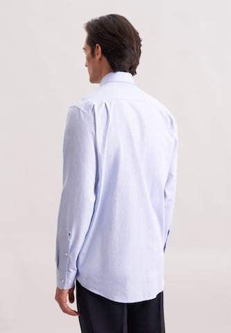SEIDENSTICKER Regular fit Zakelijk overhemd 'Schwarze Rose' in Blauw