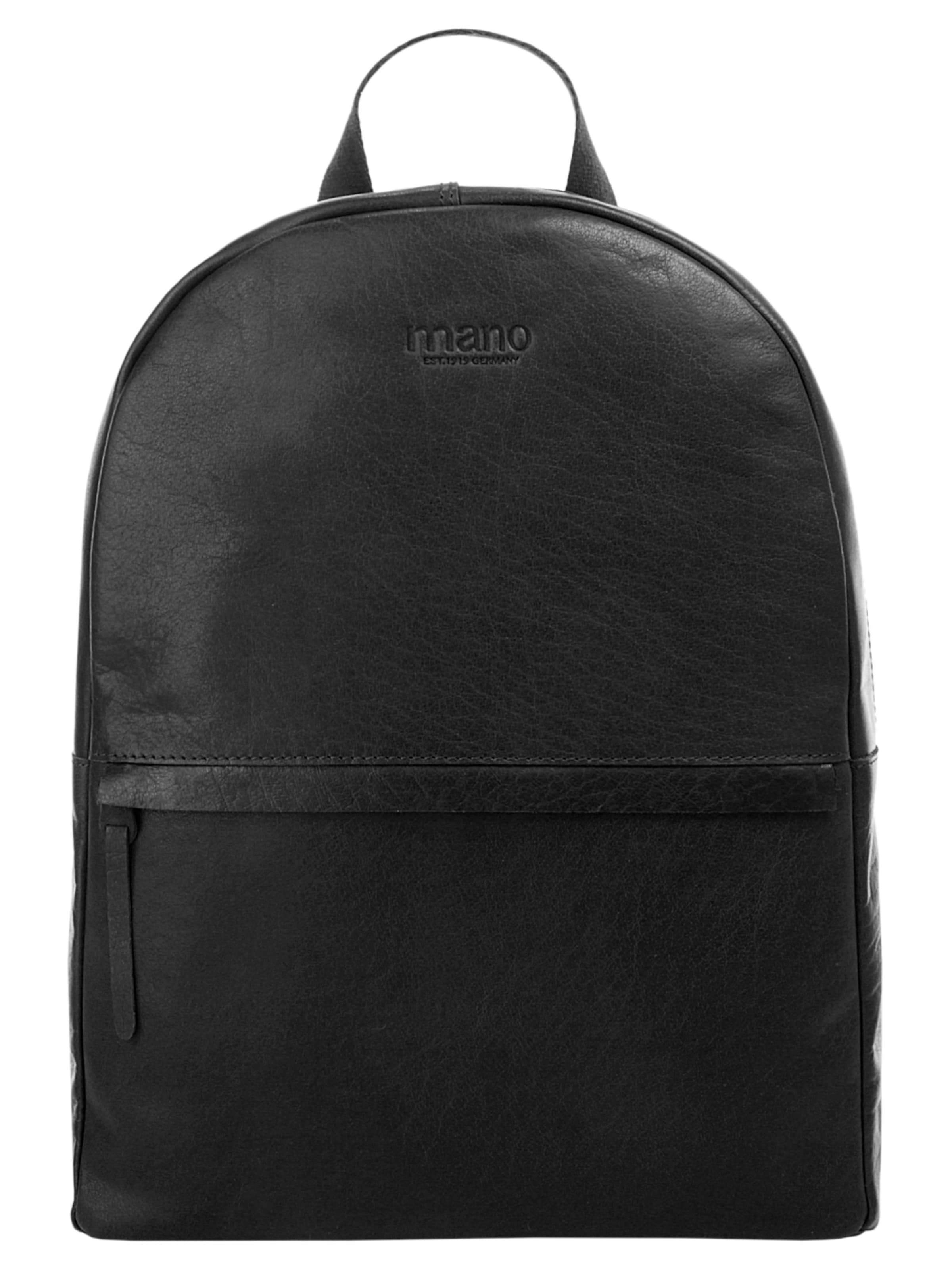 mano Backpack 'DON PAOLO' in Black: front