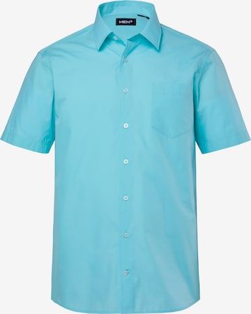 Men Plus Comfort Fit Hemd in Blau: Vorderseite