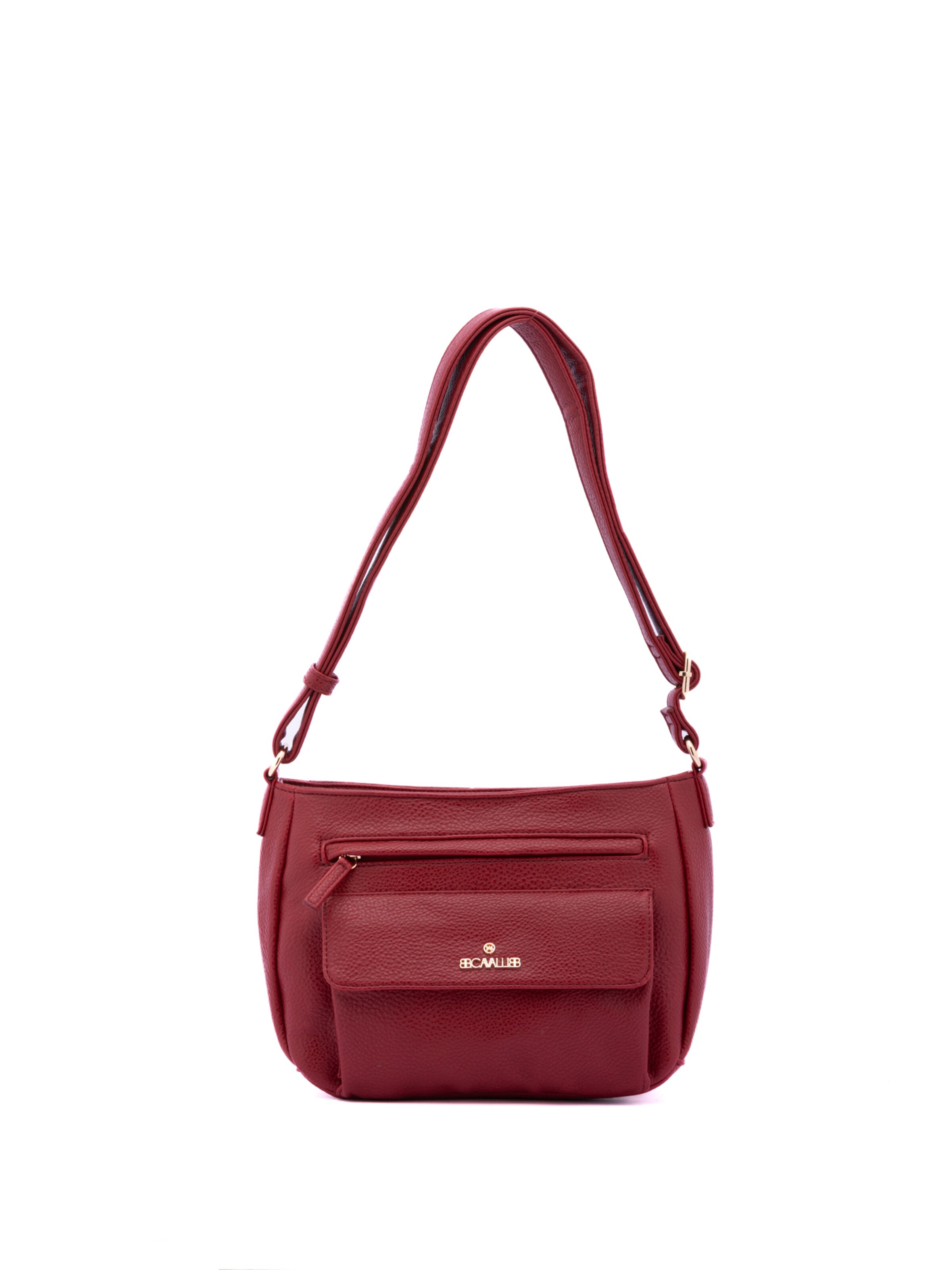 Borsa a spalla 'Borsa a Spalla Donna B Cavalli Ecopelle Zip' di B. Cavalli in rosso: frontale