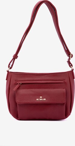 Borsa a spalla 'Borsa a Spalla Donna B Cavalli Ecopelle Zip' di B. Cavalli in rosso: frontale