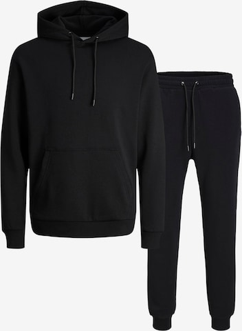 JACK & JONES Joggingdragt 'JJEBRADLEY' i sort: forside