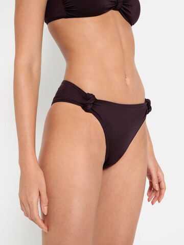 Slip bikini 'Nele' di LSCN by LASCANA in lilla: frontale
