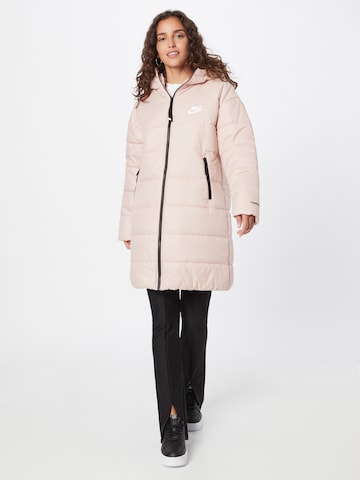 Nike Sportswear Zimní kabát – pink