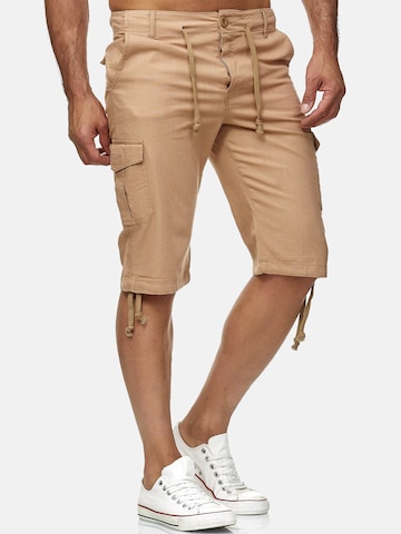 Reslad Regular Cargohose 'Stoffhose 3/4 Cargo Bermuda' in Beige