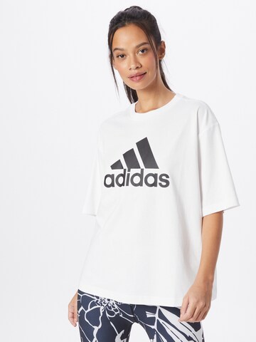 ADIDAS SPORTSWEAR Performance Shirt 'Future Icons Badge Of Sport' in White: front