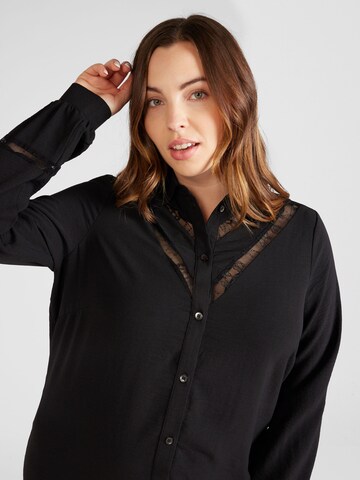 ONLY Carmakoma Shirt dress 'METTA' in Black