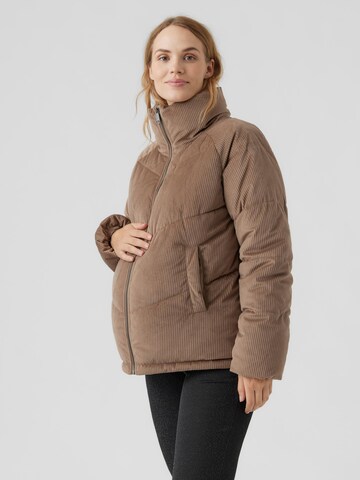 Vero Moda Maternity Jacke 'Debbie Harlie' in Braun: predná strana