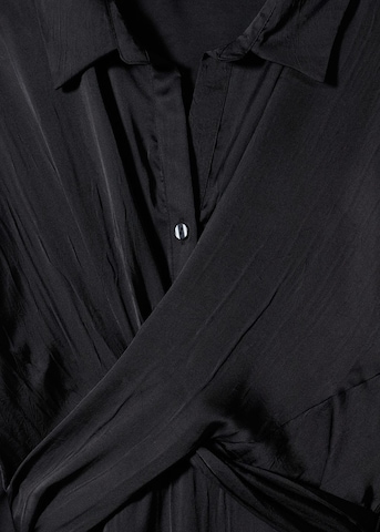 MANGO Blusenkleid 'Oso' in Schwarz