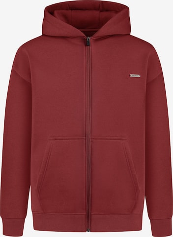 Smilodox Sweat jacket in Red: front