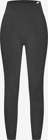 Smilodox Skinny Workout Pants 'Amaze Scrunch' in Grey: front