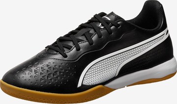 PUMA Soccer Cleats in Black: front