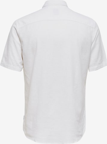 Only & Sons Slim fit Koszula 'Caiden' w kolorze biały