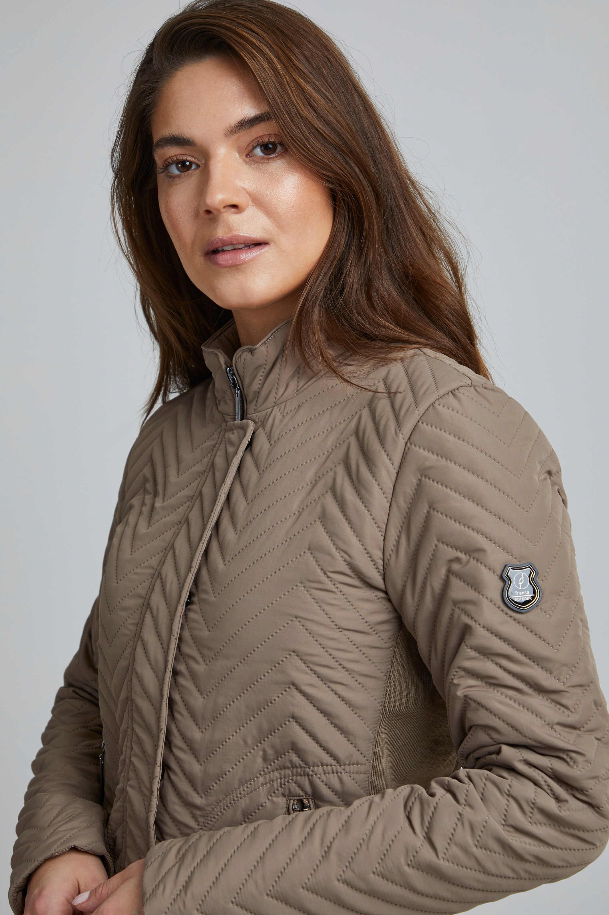 Frauen Jacken Fransa Steppjacke 'FRESFIT' in Grau - SN50489 Frauen Jacken Fransa Steppjacke 'FRESFIT' in Grau - SN50489