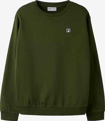 NAME IT Sweatshirt 'NKMFLO' in Green: front