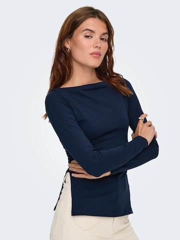 Tricou 'ONLKISS' de la ONLY pe albastru
