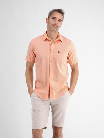 LERROS Regular fit Overhemd in Oranje: voorkant