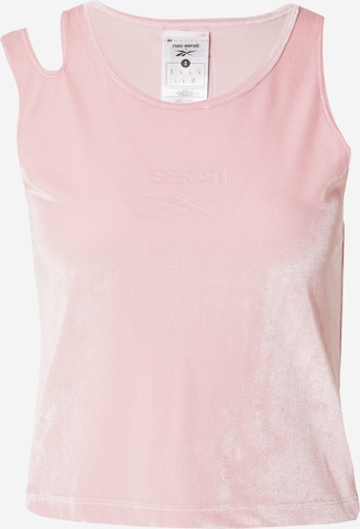 Reebok - Top 'Pride' em rosa: frente