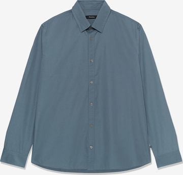Matinique Button Up Shirt in Blue: front