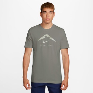 NIKE Performance Shirt 'DF TRAIL' in Green: front