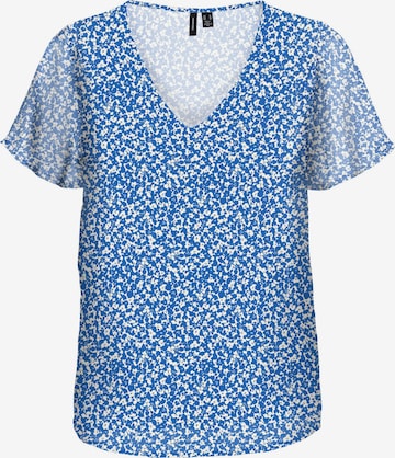 VERO MODA Blouse 'SMILLA' in Blauw: voorkant