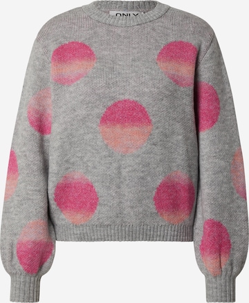 ONLY Sweater 'ONLAIDA' in Grey: front