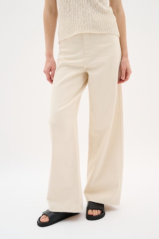InWear Wide Leg Jeans in Beige: Vorderseite