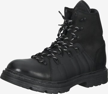 REPLAY Lace-Up Boots in Black: front