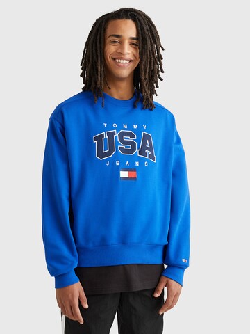 Tommy Jeans - Sweatshirt 'USA' em azul: frente