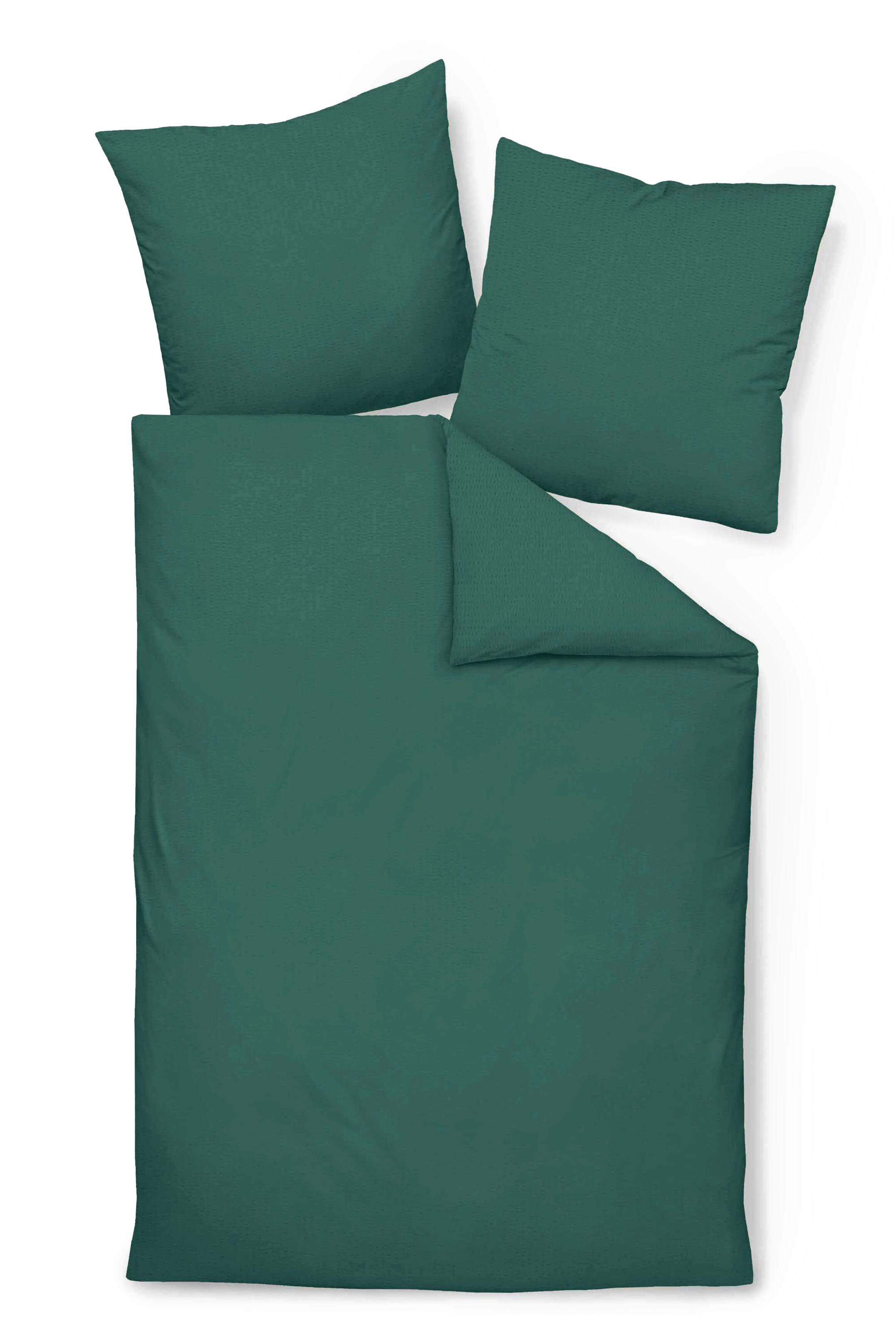 JANINE Duvet Cover in Green: front