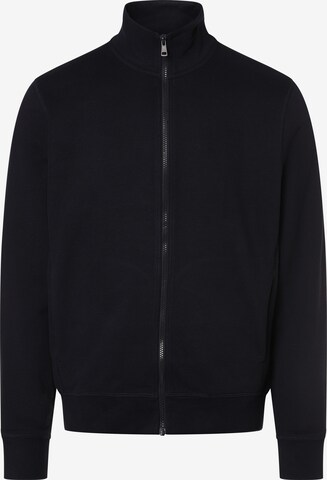 Nils Sundström Zip-Up Hoodie in Blue: front