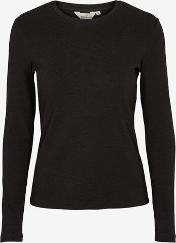 basic apparel Shirt 'Ludmilla' in Zwart: voorkant