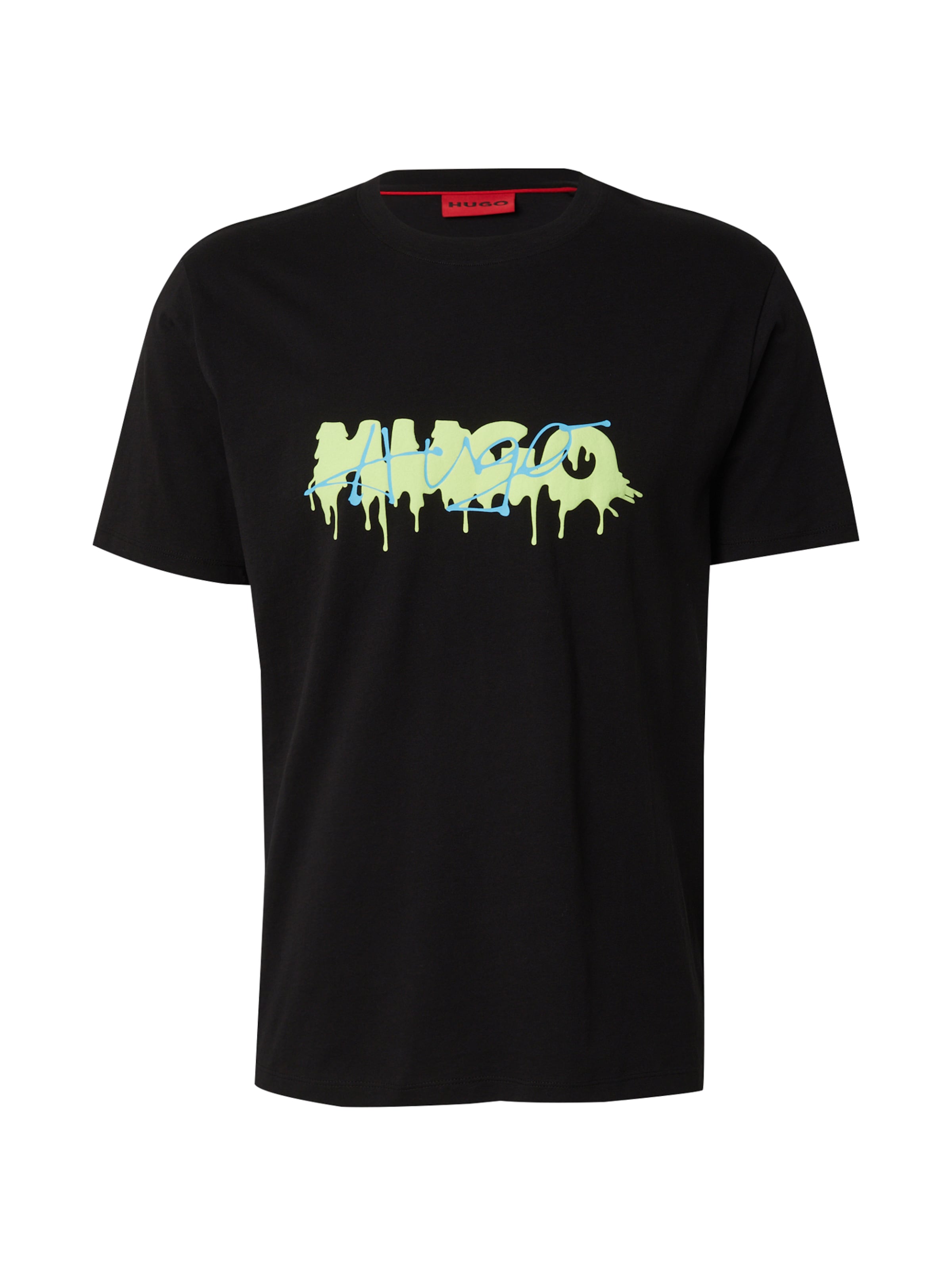 HUGO Paita 'Dacation' värissä musta: etupuoli