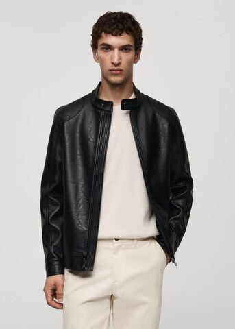 MANGO MAN Between-Season Jacket 'Brake' in Black: front