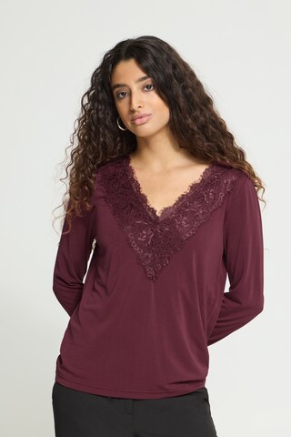 ICHI - Camisa 'IHLike' em vermelho: frente