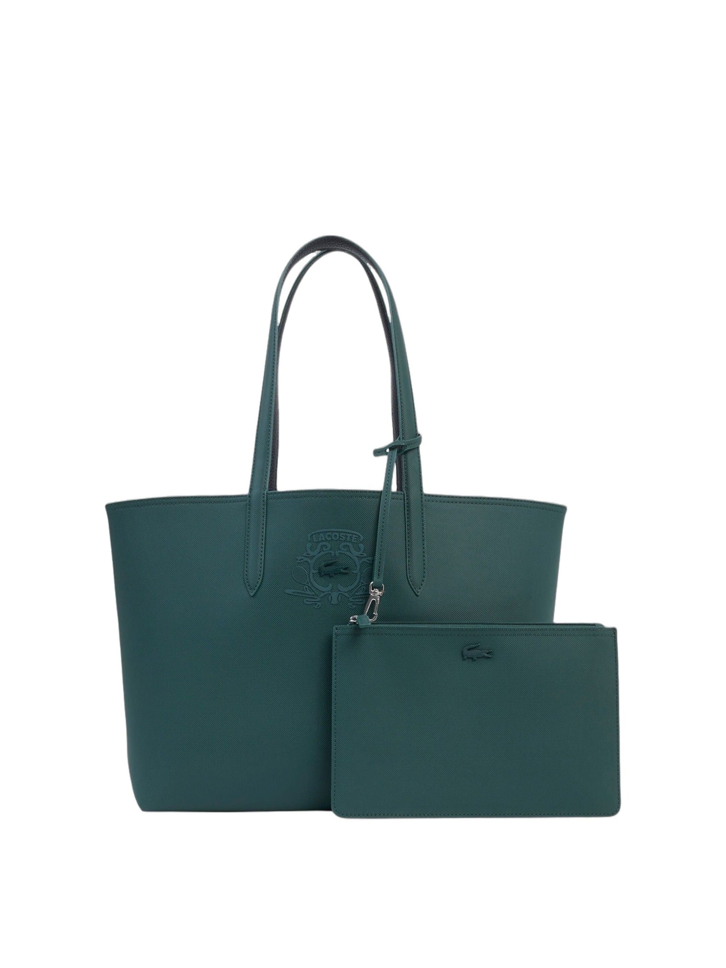 LACOSTE - Shopper 'Varech Merle' en verde: frente