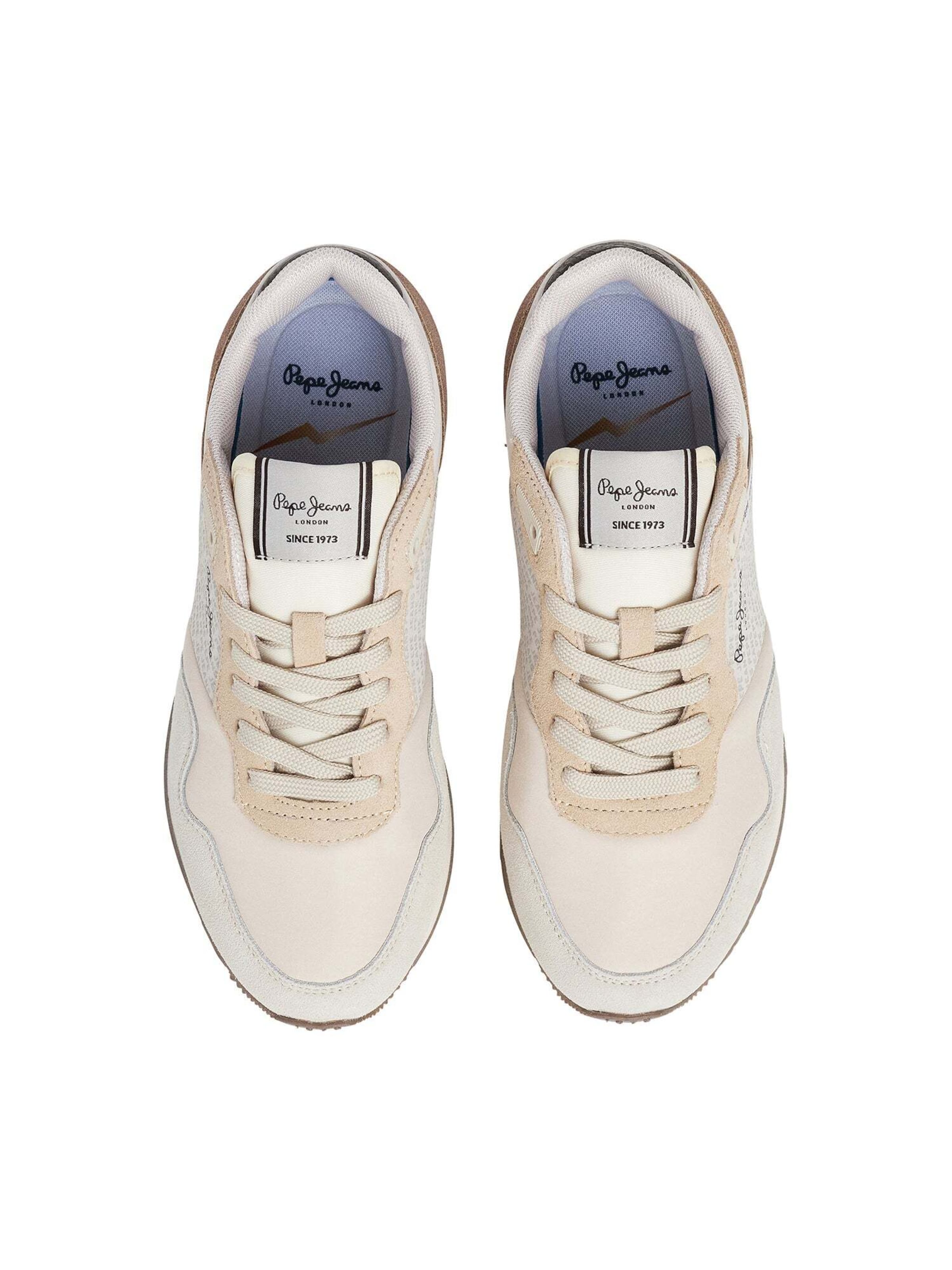 Pepe Jeans Sneakers laag 'London' in Beige
