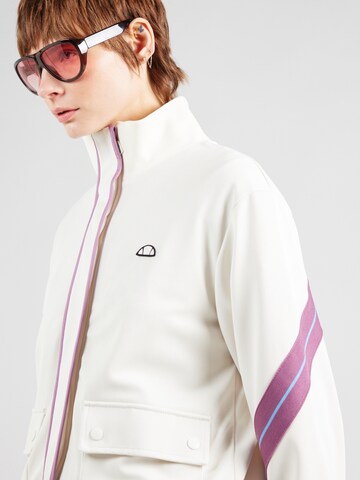 ELLESSE Кофта на молнии в Белый